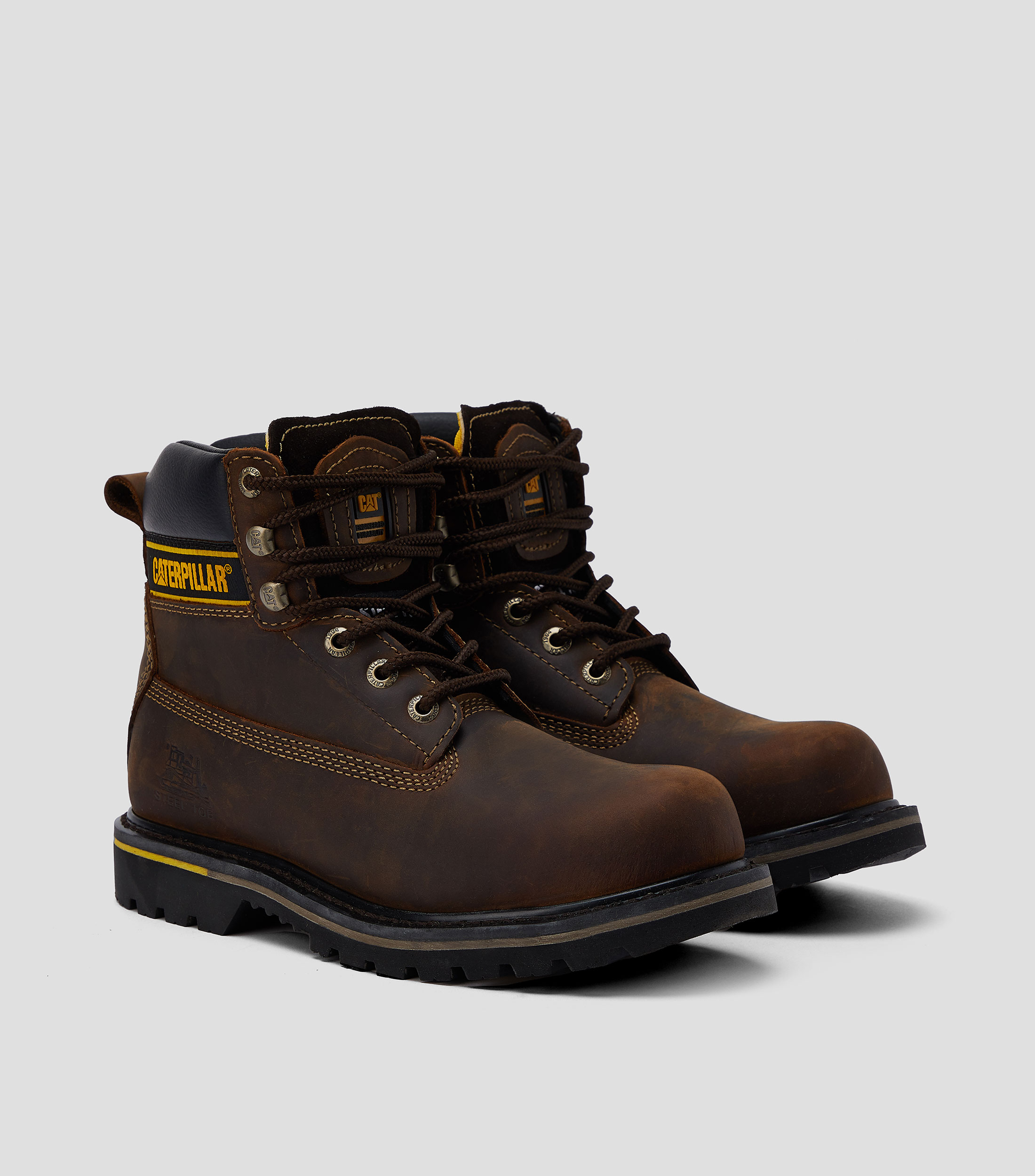 Botas Cortas Urbanas en piel con tacón bajo cuadrado Hombre